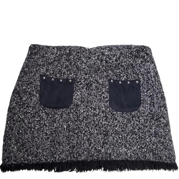 Zara Kids Tweed Fringe Hem Skirt Size: 13-14 - Picture 1 of 6